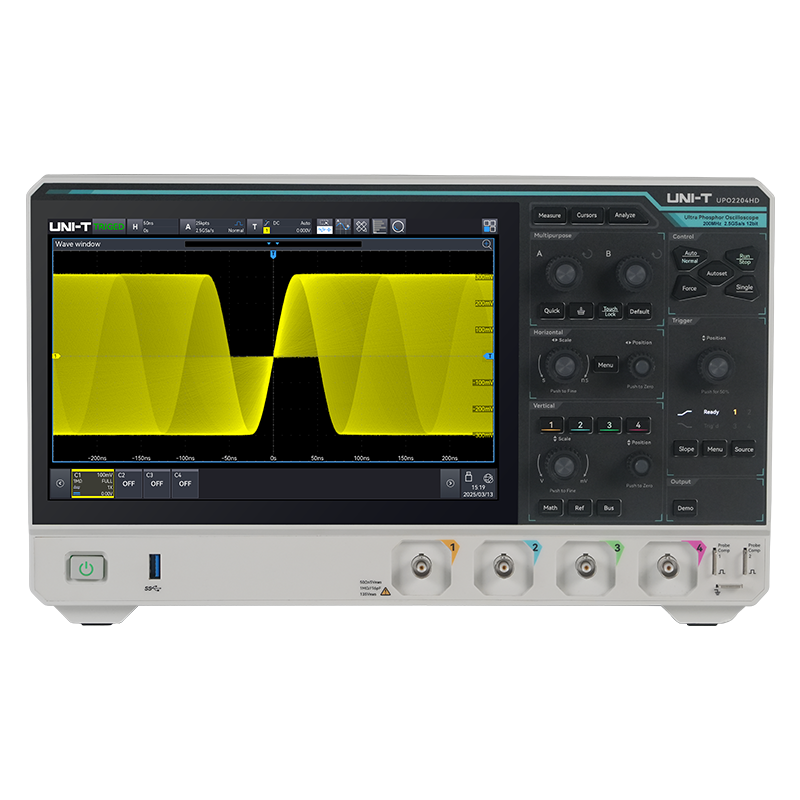 UPO2000HD series high-resolution oscilloscopes